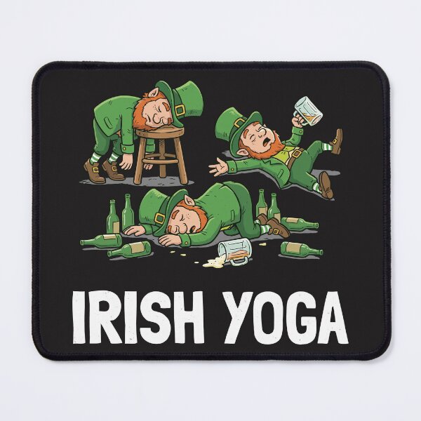Item preview, Irish Yoga – Funny Drunk Leprechaun St Patrick’s Day Design designed and sold by MCdsgns.
