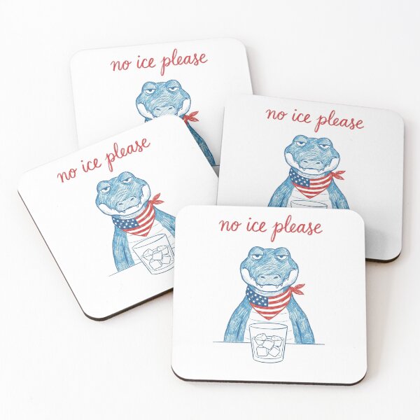 Item preview, No Ice Please Funny Alligator Pun - Sarcastic USA Sketch designed and sold by G350.