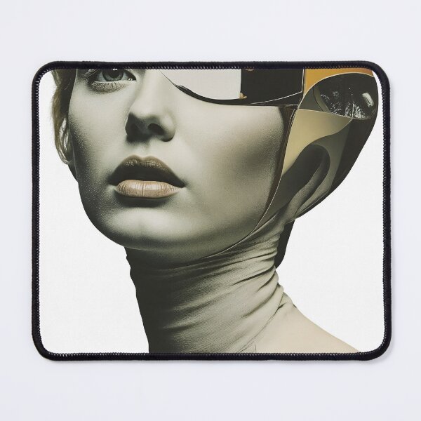 Item preview, Stunning woman with futuristic mirror mask on face designed and sold by Creative88Art.