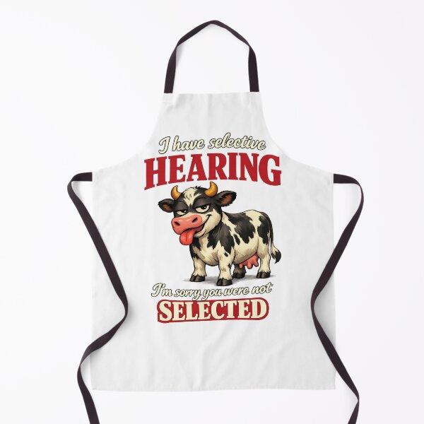 Item preview, I Have Selective Hearing, I’m Sorry You Were Not Selected – Sarcastic Cow Humor Design designed and sold by Esco's Threads.