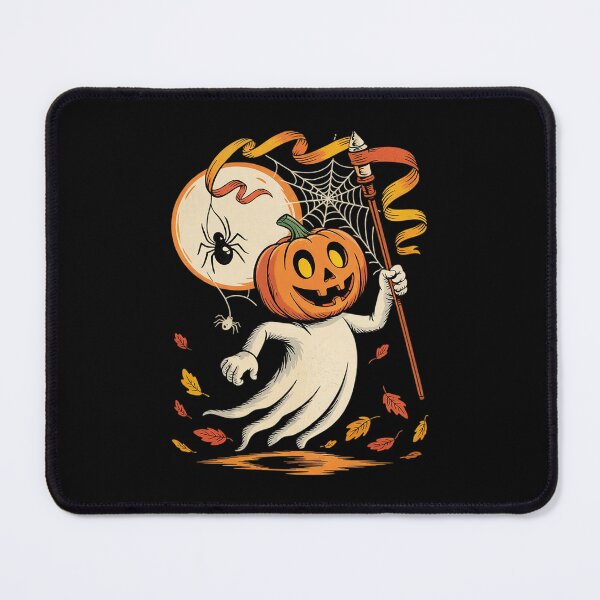 Item preview, Halloween Pumpkin Ghost Autumn Leaves designed and sold by MarryIsMonth.