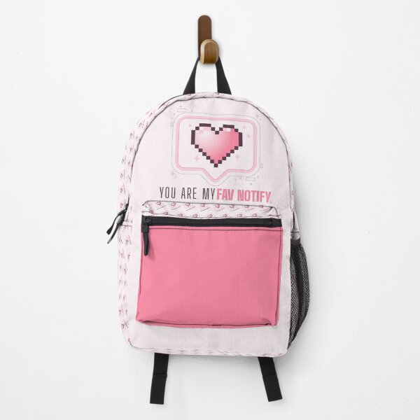 Item preview, You are my Fav Notification - Valentine - Minimalist Pink Pixel Heart designed and sold by Asilh87 Design.