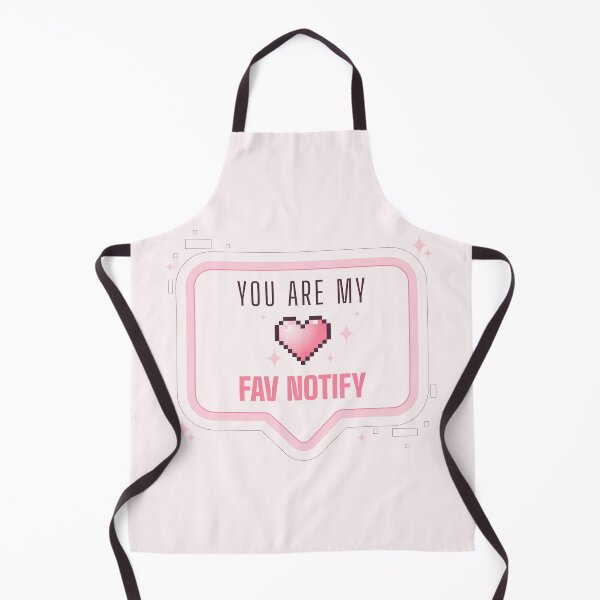 Item preview, You are my Fav Notification - Valentine - Minimalist Pink Pixel Heart designed and sold by Asilh87 Design.