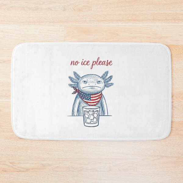Item preview, No Ice Please Funny Axolotl Pun - American Flag Bandana designed and sold by G350.