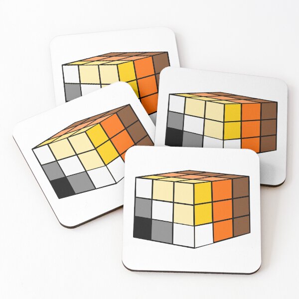 Item preview, Rubik Bear Pride Flag Cube designed and sold by HarveyHandcraftsandDesigns.