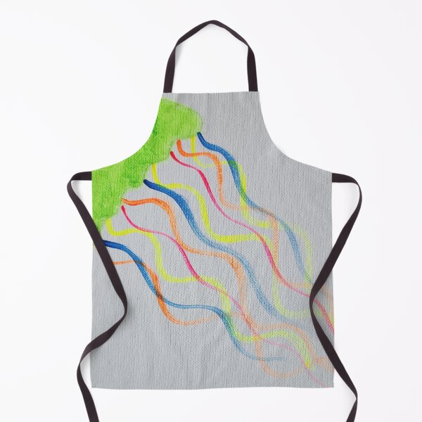 Item preview, Neon Jellyfish with Tentacles in Acrylic designed and sold by JennyRoseArt.