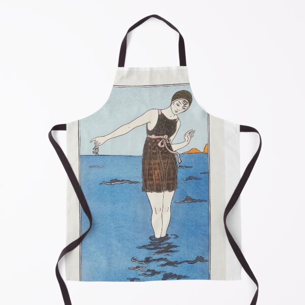 Aperçu de l'œuvre Costumes de mode française vintage Parisiens Beach créée et vendue par TeeARTHY.