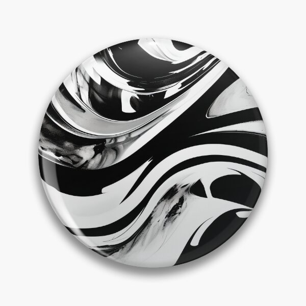 Item preview, Monochrome Liquid Marble Wave Pattern designed and sold by GamerGearTees.