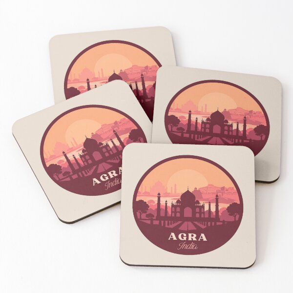 Item preview, Agra India Taj Mahal Landmark Vintage Travel Badge Sticker designed and sold by InvestingRoad.