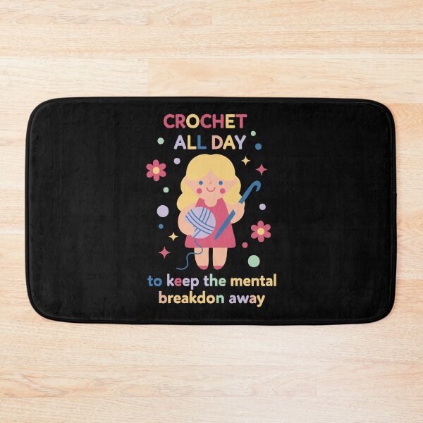 Item preview, Crochet Lover Crochet All Day Keep The Mental designed and sold by LuminOrb.
