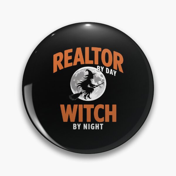 Item preview, Halloween Realtor Witch, Cute Realty House Sales Women designed and sold by MarryIsMonth.