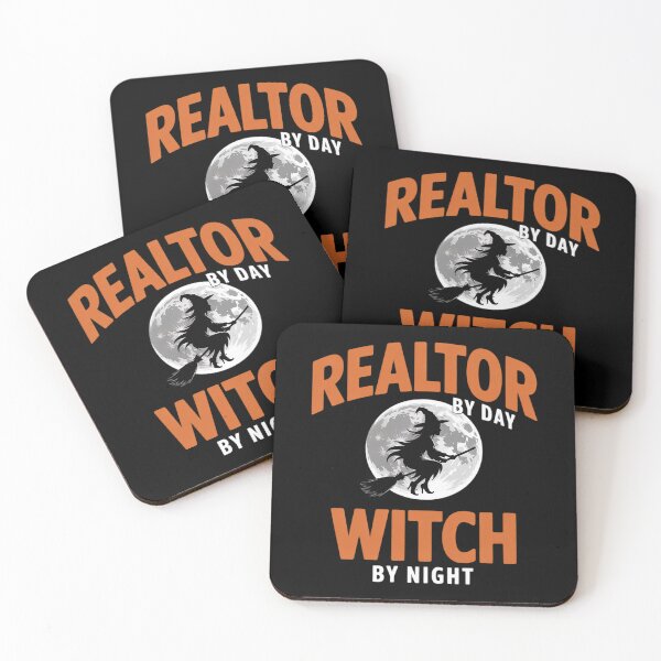 Item preview, Halloween Realtor Witch, Cute Realty House Sales Women designed and sold by MarryIsMonth.
