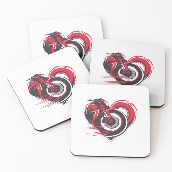 Item preview, Motorcycle Heart – Ride with Passion Valentine’s Design designed and sold by TwoWheels-shop.
