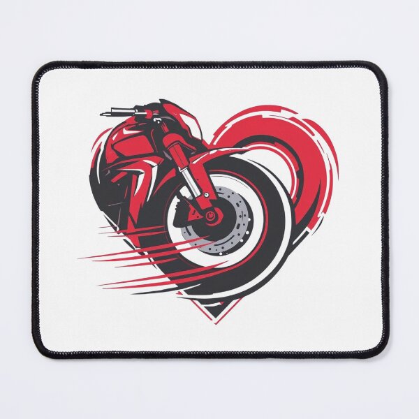Item preview, Motorcycle Heart – Ride with Passion Valentine’s Design designed and sold by TwoWheels-shop.
