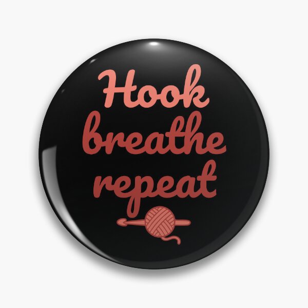 Item preview, Hook Breathe Repeat Crochet Lover Funny Crocheting designed and sold by LuminOrb.