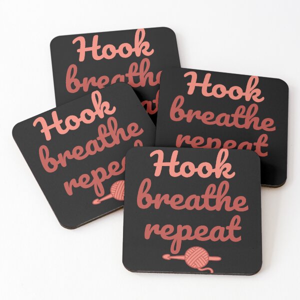 Item preview, Hook Breathe Repeat Crochet Lover Funny Crocheting designed and sold by LuminOrb.