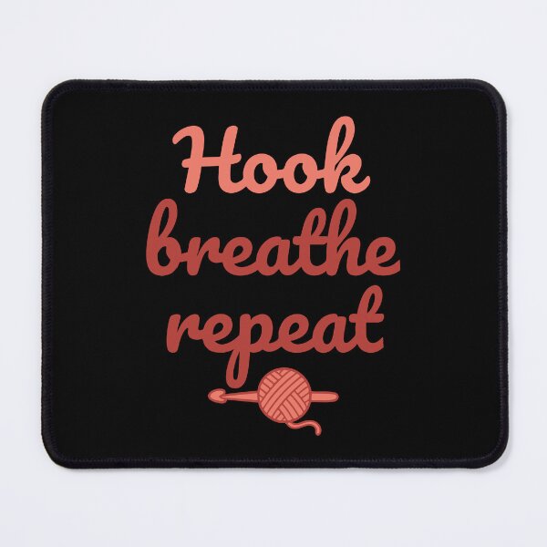 Item preview, Hook Breathe Repeat Crochet Lover Funny Crocheting designed and sold by LuminOrb.