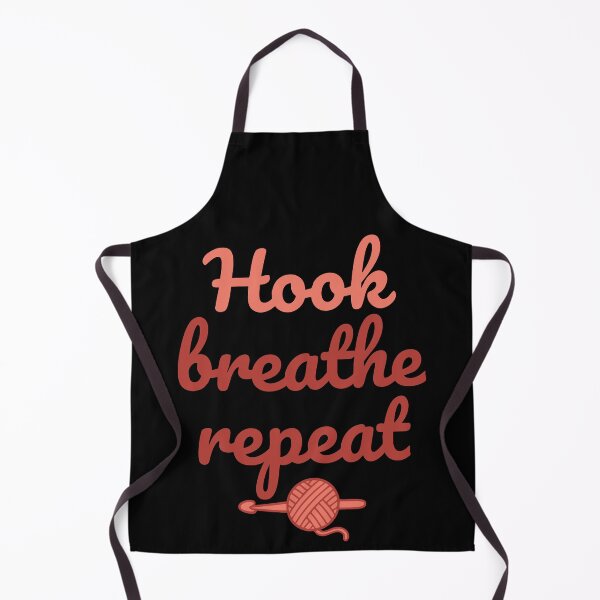 Item preview, Hook Breathe Repeat Crochet Lover Funny Crocheting designed and sold by LuminOrb.