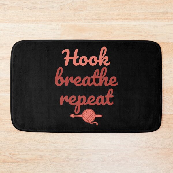 Item preview, Hook Breathe Repeat Crochet Lover Funny Crocheting designed and sold by LuminOrb.