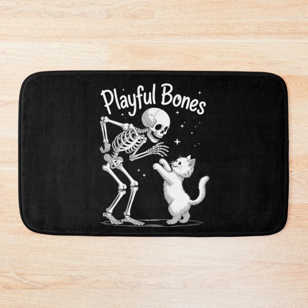 Item preview, Halloween Skeleton Cat Skeleton Holding Cat Pet Men Women Kids designed and sold by FadeOfThrone.