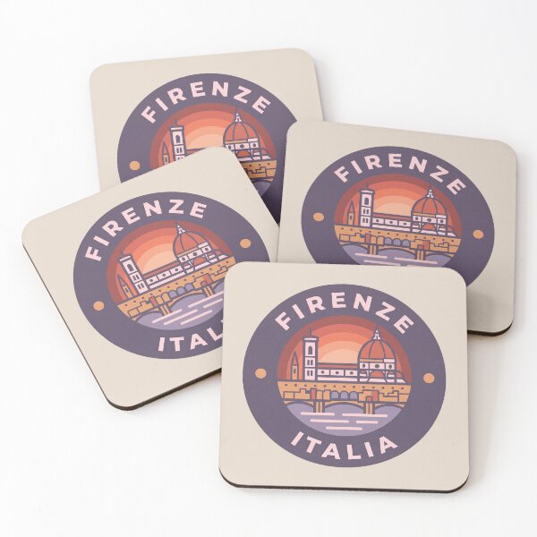 Item preview, Firenze Italia Travel Badge, Florence Cityscape with Duomo and Ponte Vecchio designed and sold by InvestingRoad.