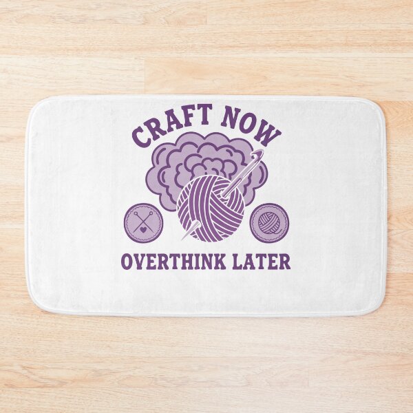 Item preview, Craft Now Overthink Later Funny Crochet Lover Yarn designed and sold by LuminOrb.