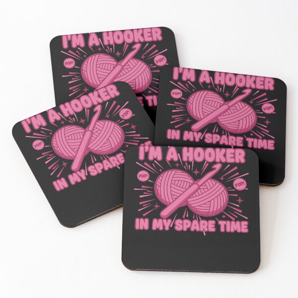 Item preview, Im A Hooker In My Spare Time Funny Crochet Lover designed and sold by LuminOrb.