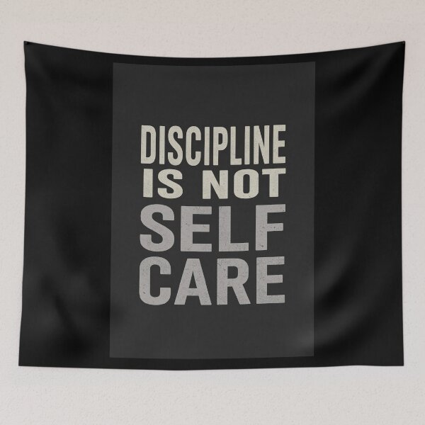 Item preview, Discipline Is Not Self Care Wall Art | Anti Comfort Poster | Gym Mindset Print designed and sold by NatureNinja.
