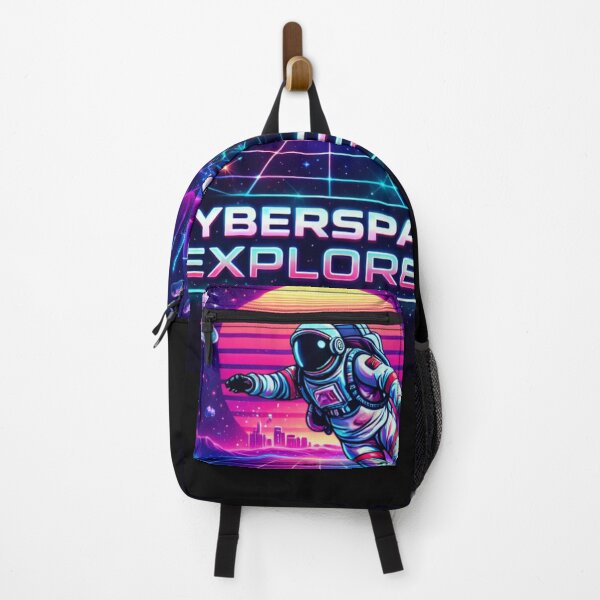 Item preview, Cyberspace Explorer – Neon Cyberpunk Astronaut Art designed and sold by InnerOutDesigns.