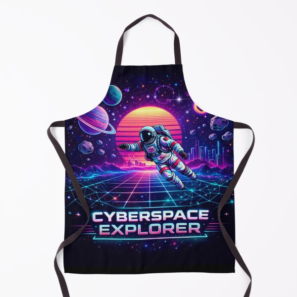 Item preview, Cyberspace Explorer – Neon Cyberpunk Astronaut Art designed and sold by InnerOutDesigns.