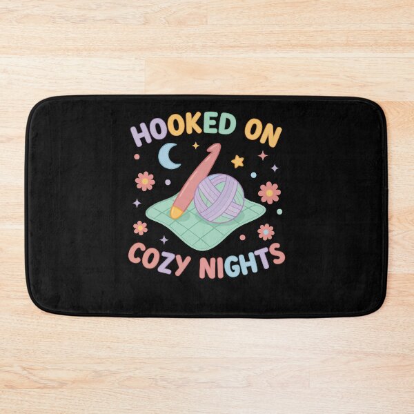 Item preview, Crochet Lover Hooked On Cozy Nights Funny designed and sold by LuminOrb.