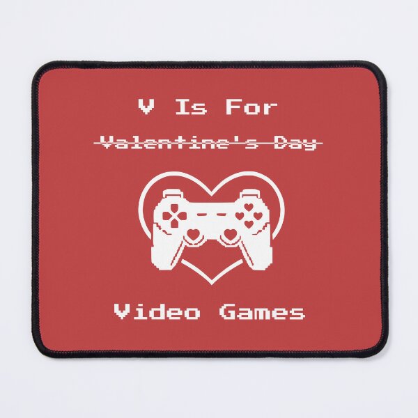 Item preview, V Is For Video Games - Valentine's Day designed and sold by casettern.