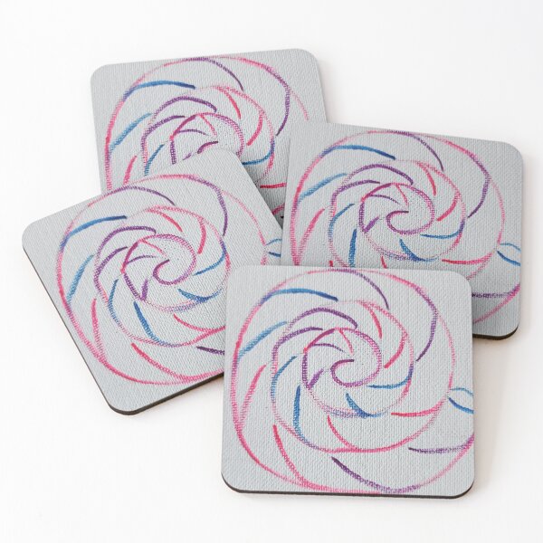Item preview, Purple, Pink, Blue Spiral Seashell in Acrylic designed and sold by JennyRoseArt.