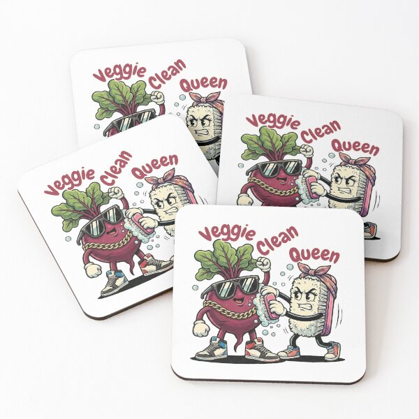 Item preview, Veggie Clean Queen Funny Vegetable Cleaning Cartoon designed and sold by MTJ-Mushrooms.