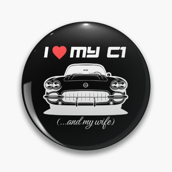 Item preview, Funny C1 Corvette - I Heart My C1 and My Wife designed and sold by Digital Studio D.