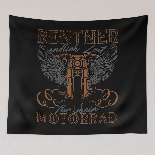 Item preview, Retired Motorcycle Vintage Retirement Saying designed and sold by MaximWundersee.