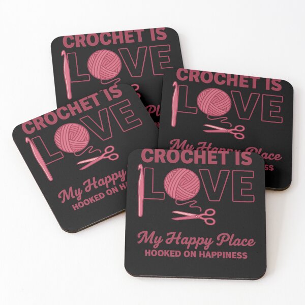 Item preview, Crocheting Crochet Is Love Happy Place Hooked designed and sold by LuminOrb.