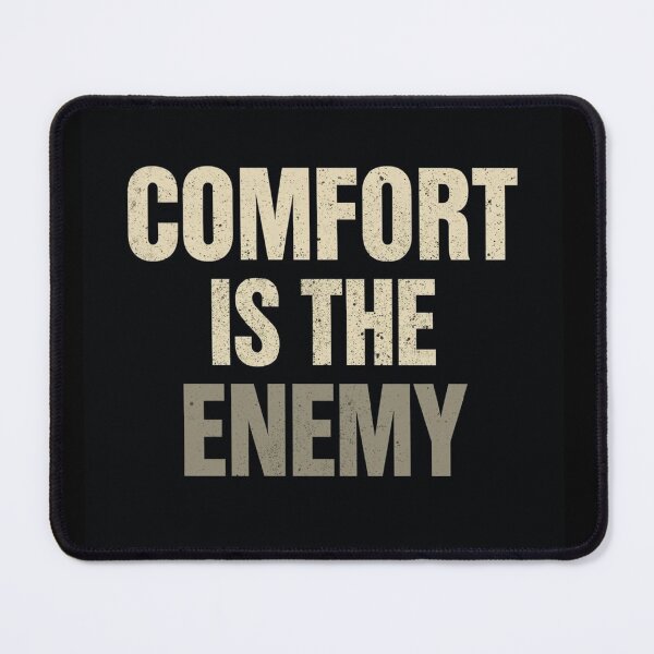 Item preview, Comfort Is the Enemy Wall Art | Anti Comfort Gym Poster | Discipline Quote Print designed and sold by NatureNinja.