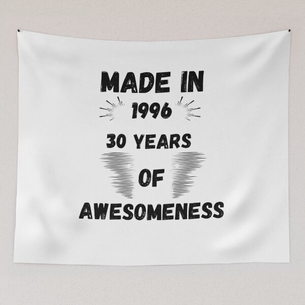 Item preview, Made in 1996 – 30 Years of Awesomeness Funny Men’s T-Shirt designed and sold by smilup.