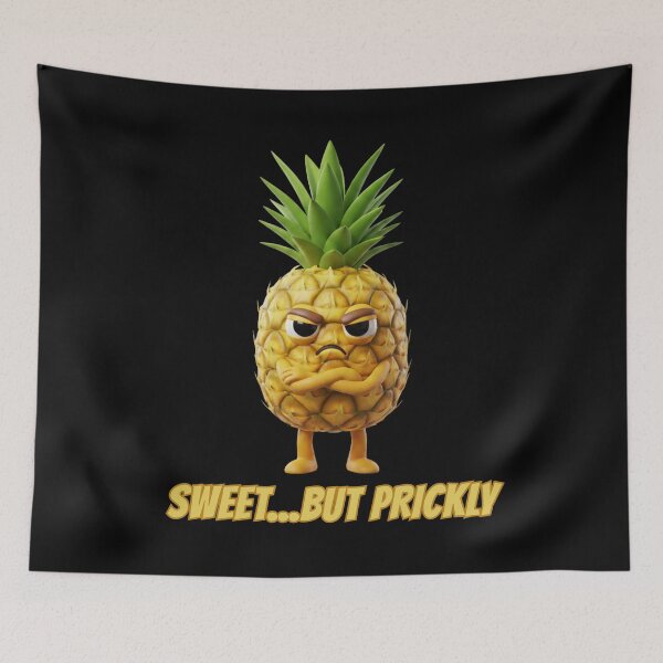 Item preview,  Sweet But Prickly Pineapple - Sarcastic Moody Fruit 3D designed and sold by Anyshca.