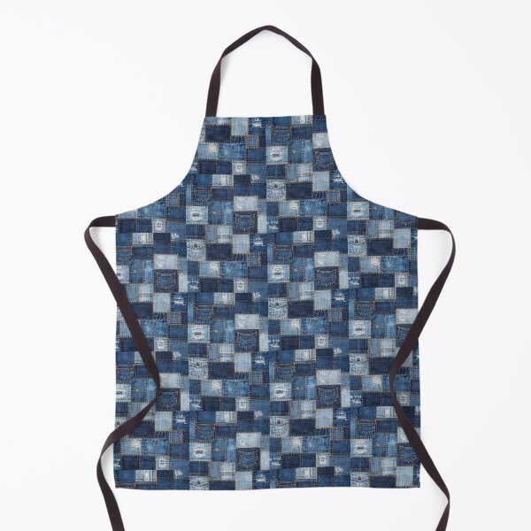 Aperçu de l'œuvre Motif patchwork en denim créée et vendue par parisiantoast.