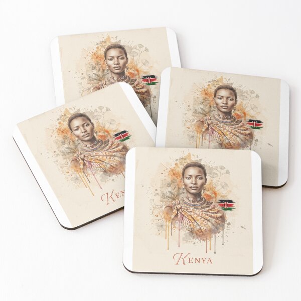 Item preview, Kenya: Threads of Heritage, Brushstrokes of Pride designed and sold by ForeverPrintsOK.