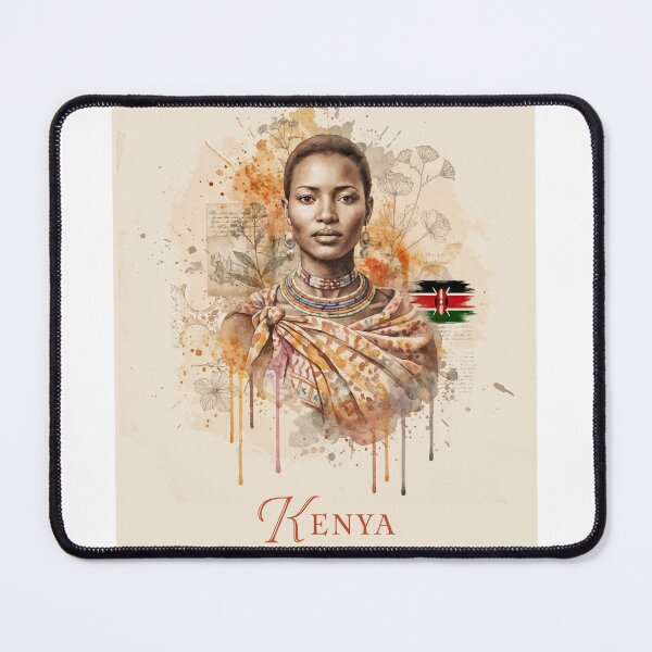 Item preview, Kenya: Threads of Heritage, Brushstrokes of Pride designed and sold by ForeverPrintsOK.
