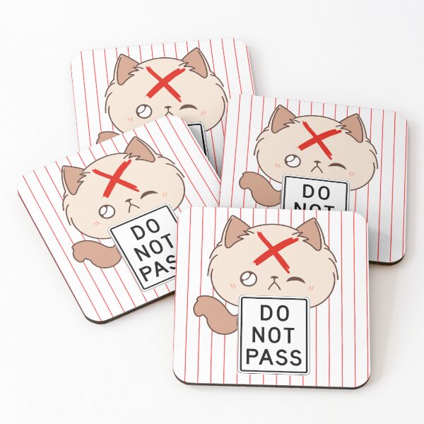 Item preview, Do Not Pass Cute Sassy Cat Funny Illustration designed and sold by ChathuStrokes.
