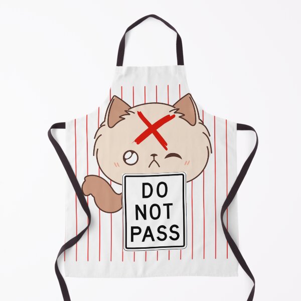 Item preview, Do Not Pass Cute Sassy Cat Funny Illustration designed and sold by ChathuStrokes.