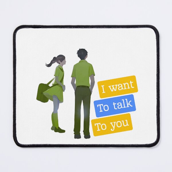 Item preview, I Want To Talk To You Cute Couple Illustration designed and sold by Adappai.