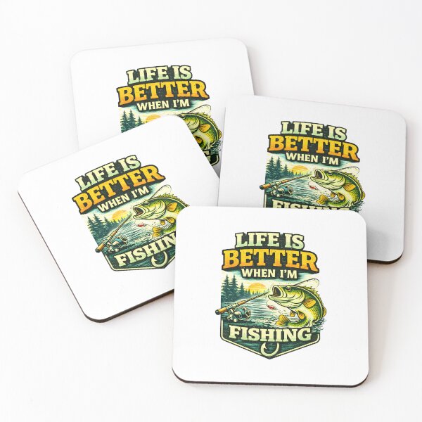 Item preview, Life Is Better When I’m Fishing – Green Nature Fishing Design designed and sold by SVALANART.