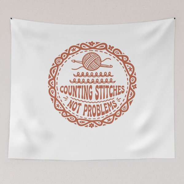 Item preview, Counting Stitches Not Problems Funny Crochet Lover designed and sold by LuminOrb.