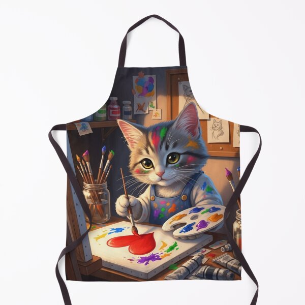 Item preview, Artist Cat Painting Love designed and sold by PetJoyPrintsCO.