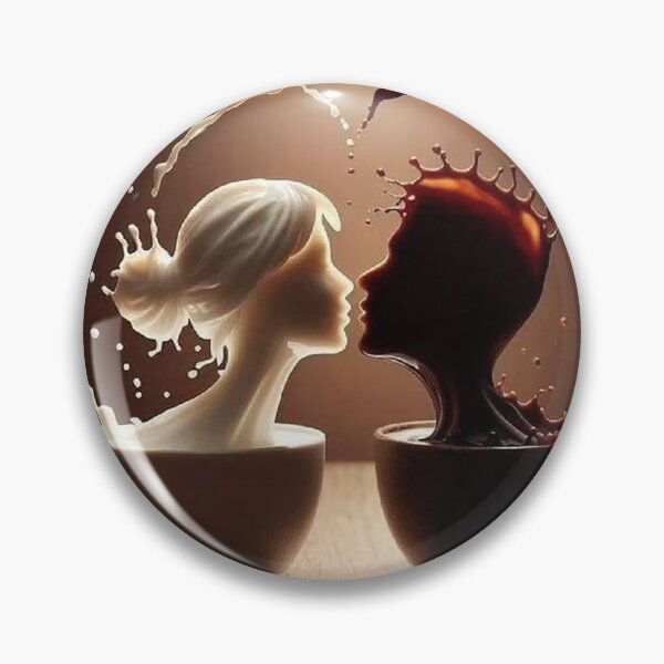 Item preview, Yin Yang Coffee Art – Milk and Coffee Love Balance designed and sold by AmetistLight.